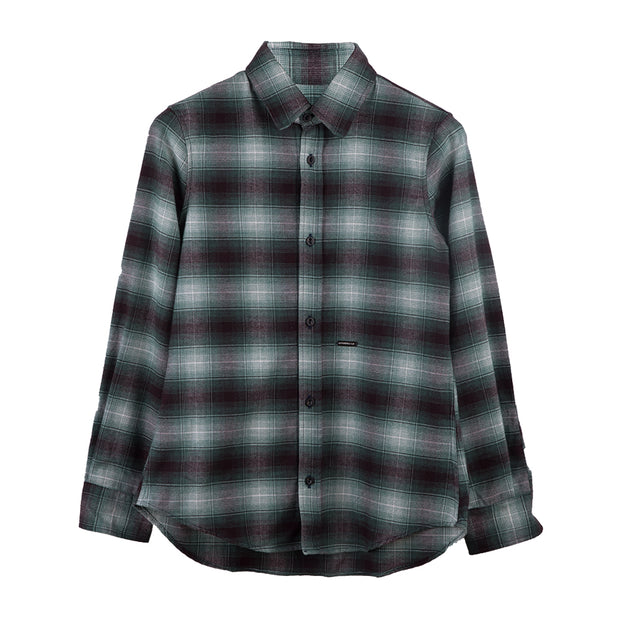 Green and Grey Checked Shirt