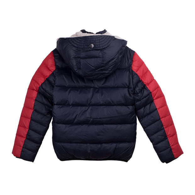 Blue and Red Padded Jacket