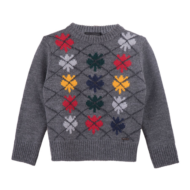 Grey Leaves Jumper