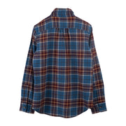 Blue and Bordeaux Checked Shirt