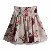 Beige Flowered Skirt