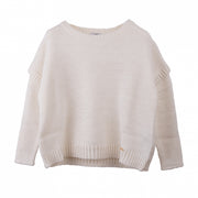 Beige Fringes Jumper