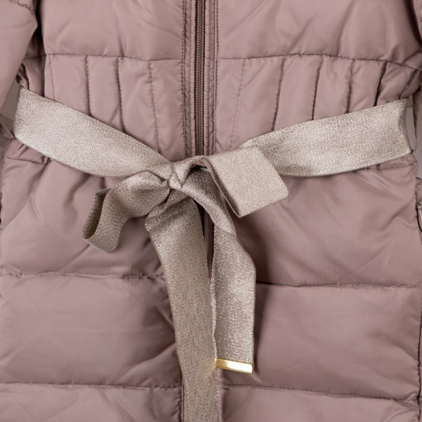 Beige Long Padded Coat