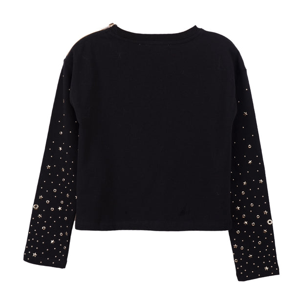 Black Glitter Sweatshirt