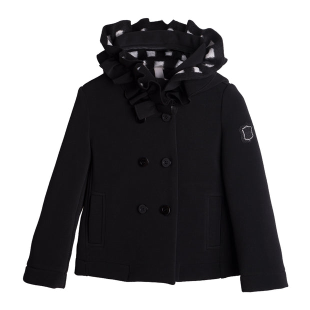 Black Hooded Coat