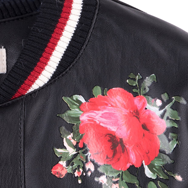 Black Rose Bomber Jacket