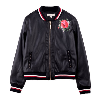 Black Rose Bomber Jacket