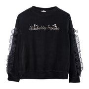 Black Velvet Sweatshirt