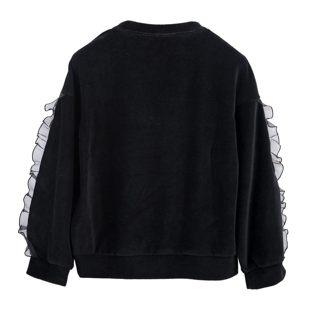 Black Velvet Sweatshirt