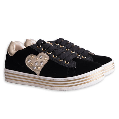 Black Velvet Trainers