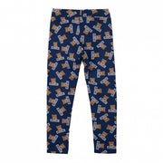 Blue Bear Pattern Leggings