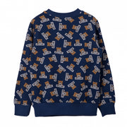 Blue Bear Pattern Sweatshirt