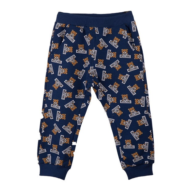 Blue Bear Pattern Trousers