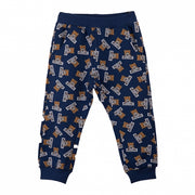 Blue Bear Pattern Trousers