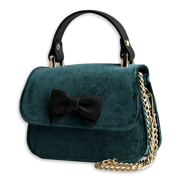 Green Velvet Mini Handbag