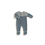 Grey & Indigo Stripes Babygrow