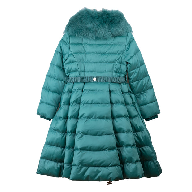 Long Green Padded Coat