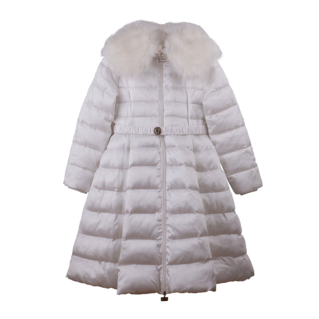 Long White Padded Coat