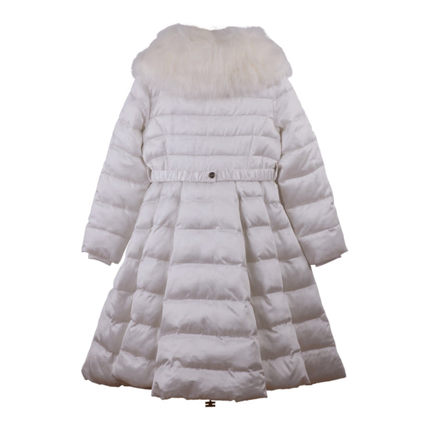 Long White Padded Coat