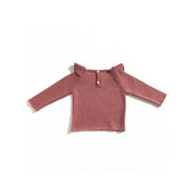 Marsala Ruffles Sweater