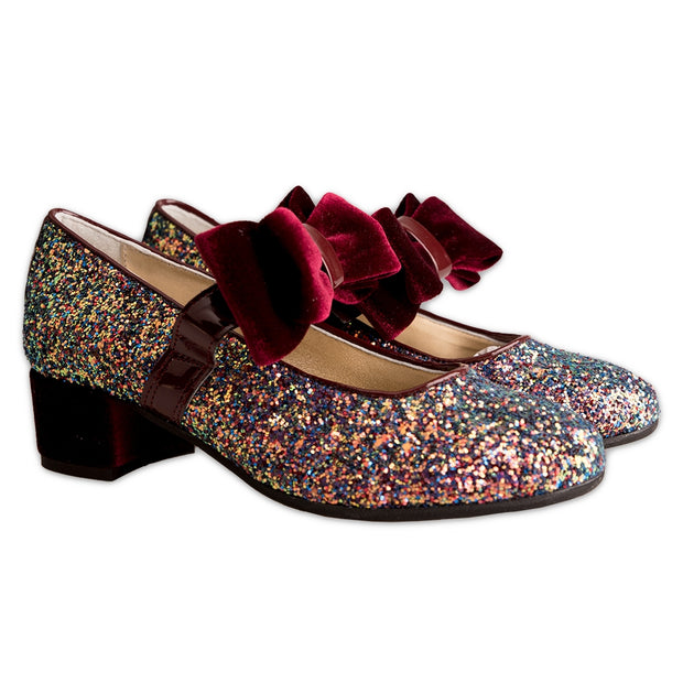 Multicolour Sequin Embellished Shoes