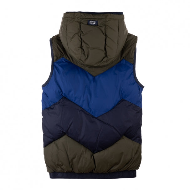 Padded Sleeveless Reversible Coat