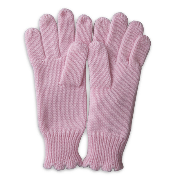 Pink Embroidered Gloves