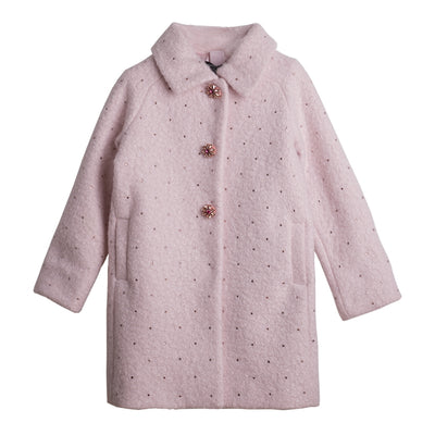 PINK GLITTER LONG COAT