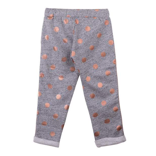 Polka Dot Grey Trousers