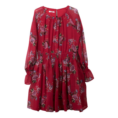 Red Flowered Dress