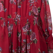 Red Flowered Dress