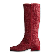 Red Sequin Embelished Boots