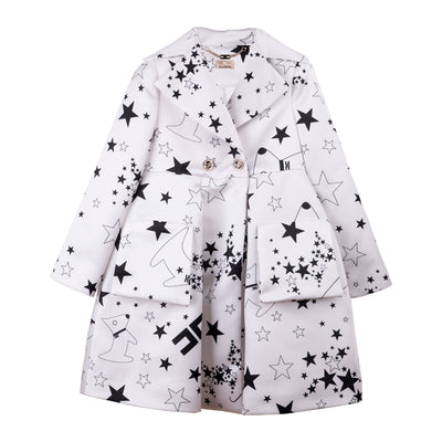 Star Print Long Coat