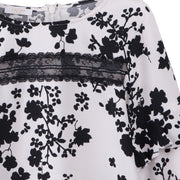 White Flowered Blouse