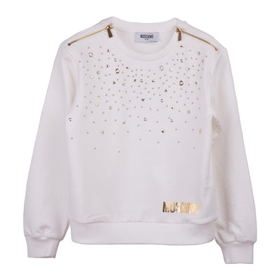 White Glitter Sweatshirt